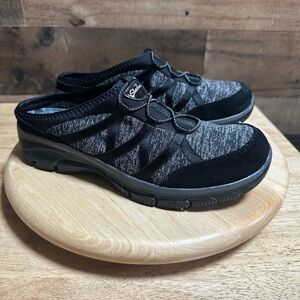 Skechers Women’s Black/Gray Relaxed Fit Air Cooled Slip-On Mules 49316 Size 11